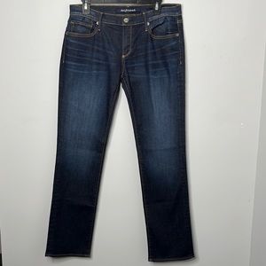 Driftwood dark wash straight leg jeans